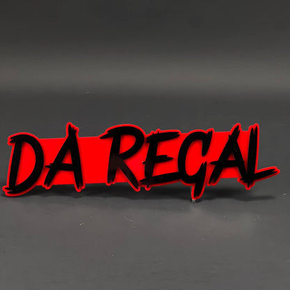 1PC DA REGAL 3D Acrylic Badge - Car Truck Emblem Fender Tailgate Trunk Sticker
