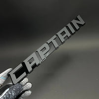 1PC CAPTAIN 3D Acrylic Badge - Car Truck Emblem Fender Tailgate Trunk Sticker