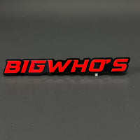 1PC BIGWHO'S 3D Acrylic Badge - Car Truck Emblem Fender Tailgate Trunk Sticker