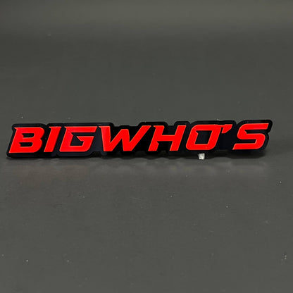 1PC BIGWHO'S 3D Acrylic Badge - Car Truck Emblem Fender Tailgate Trunk Sticker