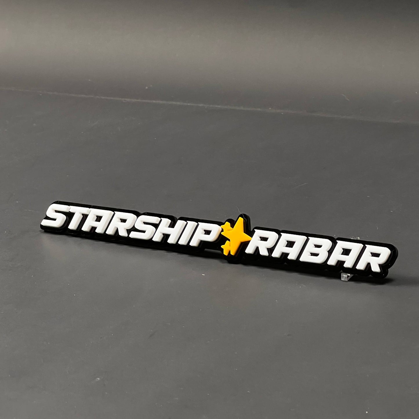 1PC STARSHIP RABAR 3D Acrylic Badge - Car Truck Emblem Fender Sticker