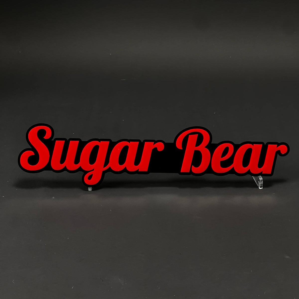 1PC Sugar Bear 3D Acrylic Badge - Car Truck Emblem Fender Tailgate Trunk Sticker