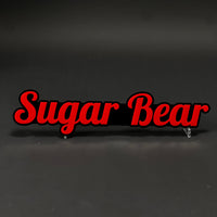 1PC Sugar Bear 3D Acrylic Badge - Car Truck Emblem Fender Tailgate Trunk Sticker