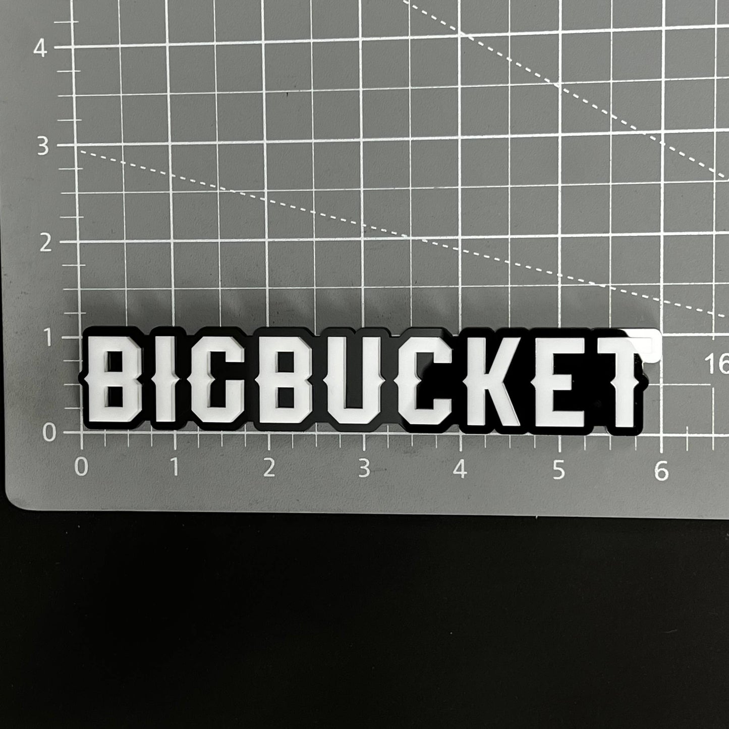 1PC BIGBUCKET 3D Acrylic Badge - Car Truck Emblem Fender Tailgate Trunk Sticker