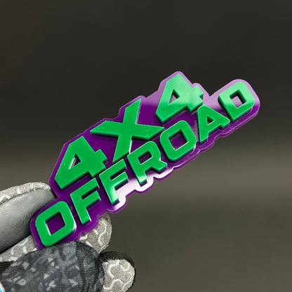 1PC 4X4 OFFROAD 3D Acrylic Badge - Car Truck Emblem Fender Sticker