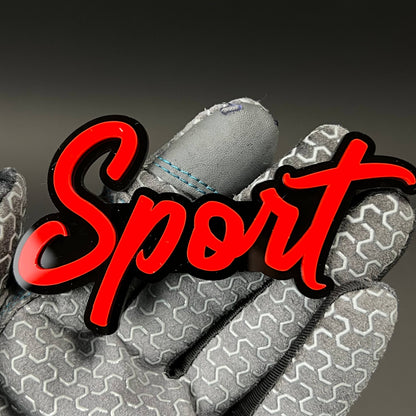 1PC Sport 3D Acrylic Badge - Car Truck Emblem Fender Tailgate Trunk Sticker