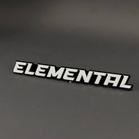 1PC ELEMENTAL 3D Acrylic Badge - Car Truck Emblem Fender Tailgate Trunk Sticker