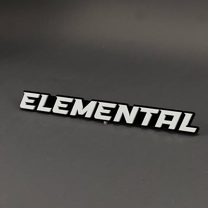 1PC ELEMENTAL 3D Acrylic Badge - Car Truck Emblem Fender Tailgate Trunk Sticker
