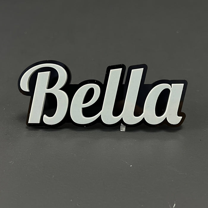 1PC Bella 3D Acrylic Badge - Car Truck Emblem Fender Tailgate Trunk Sticker