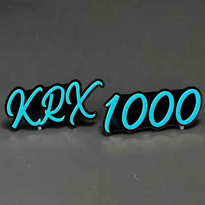 1PC KRX 1000 3D Acrylic Badge - Car Truck Emblem Fender Tailgate Trunk Sticker