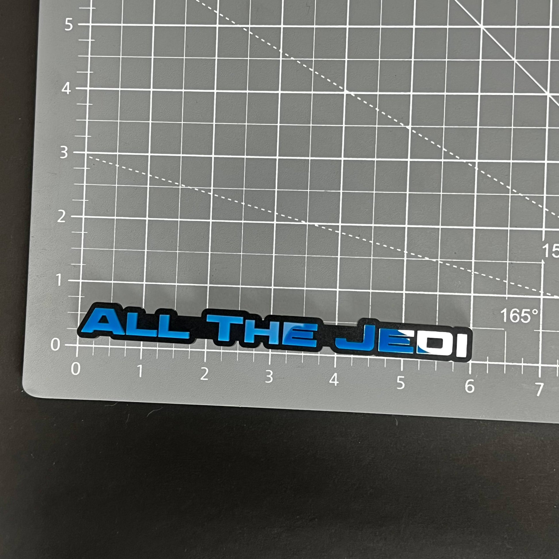 1PC ALL THE JEDI 3D Acrylic Badge - Car Truck Emblem Fender Sticker