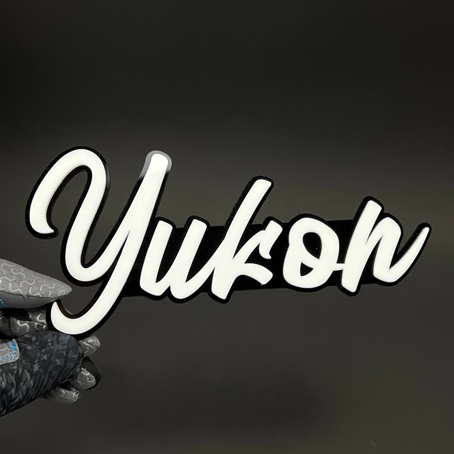 1PC Yukon 3D Acrylic Badge - Car Truck Emblem Fender Tailgate Trunk Sticker