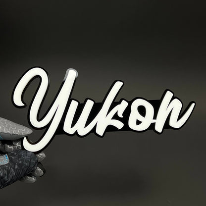 1PC Yukon 3D Acrylic Badge - Car Truck Emblem Fender Tailgate Trunk Sticker