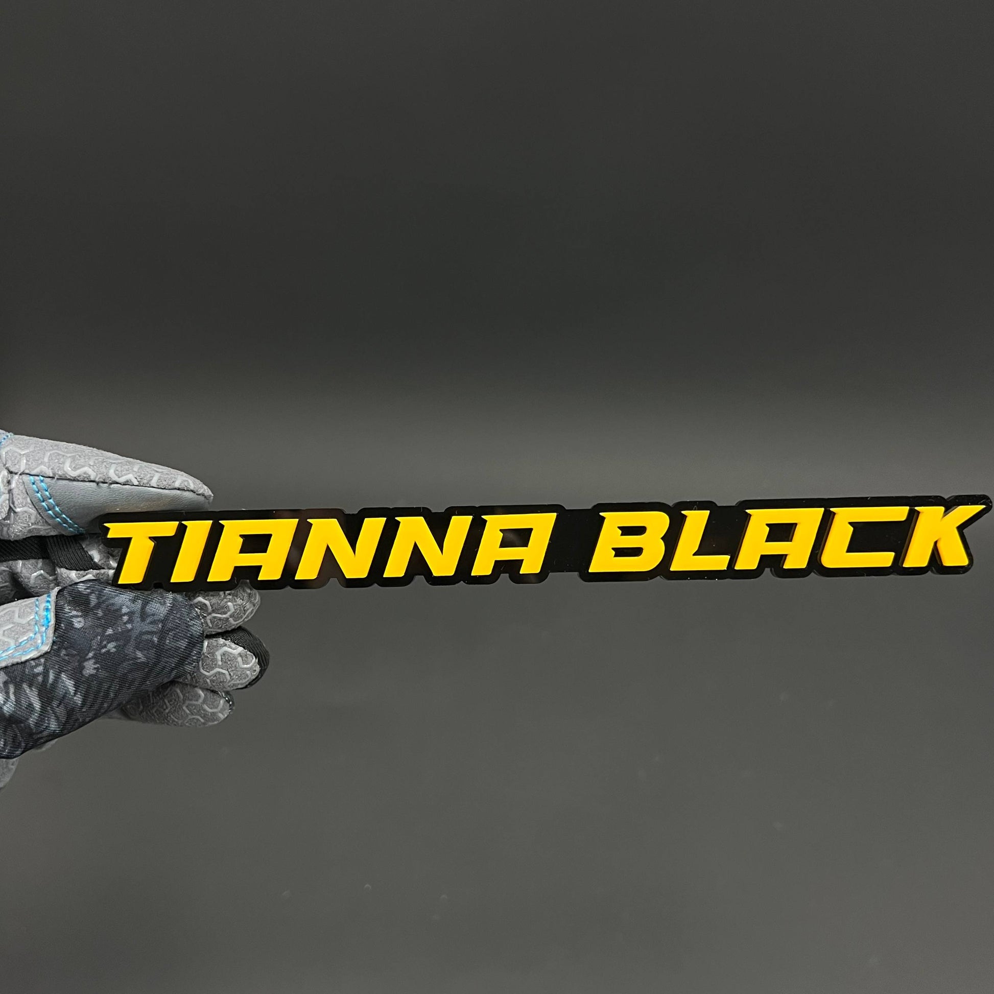 1PC TIANNA BLACK 3D Acrylic Badge - Car Truck Emblem Fender Sticker