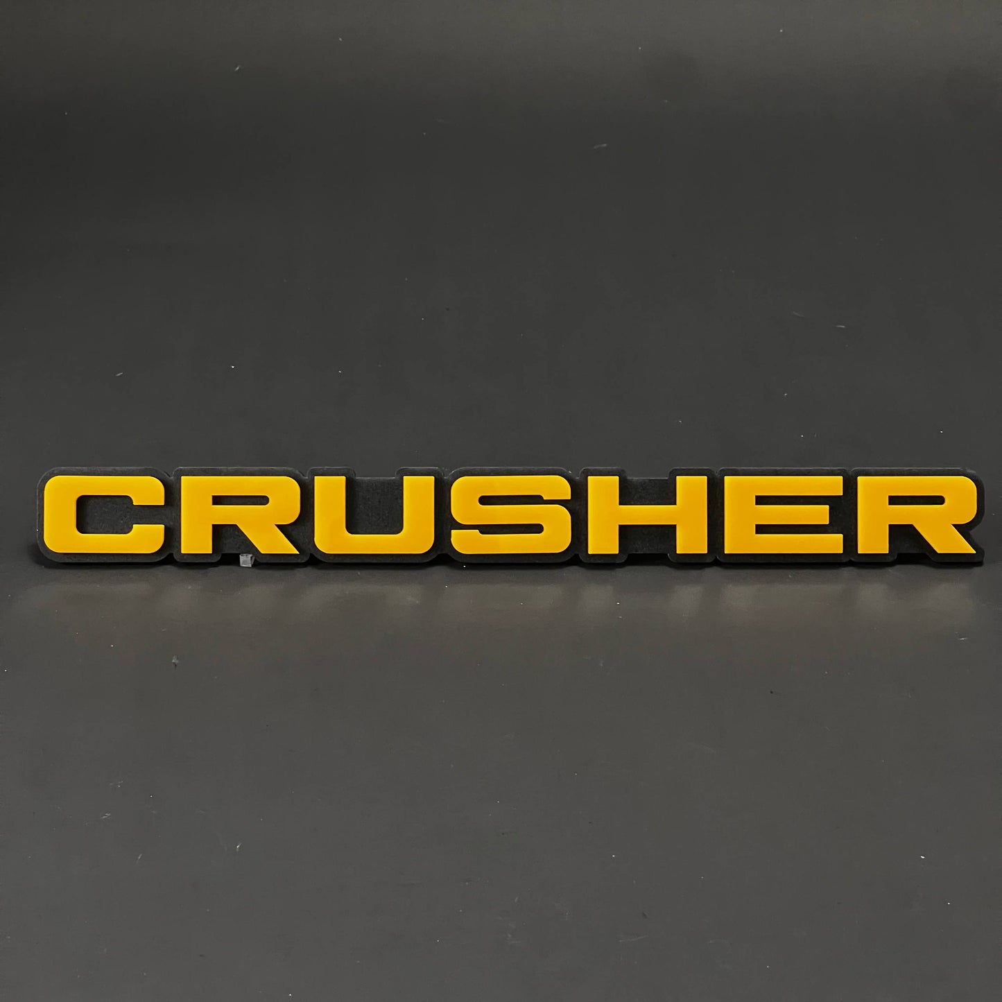 1PC CRUSHER 3D Acrylic Badge - Car Truck Emblem Fender Tailgate Trunk Sticker