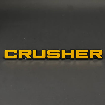 1PC CRUSHER 3D Acrylic Badge - Car Truck Emblem Fender Tailgate Trunk Sticker