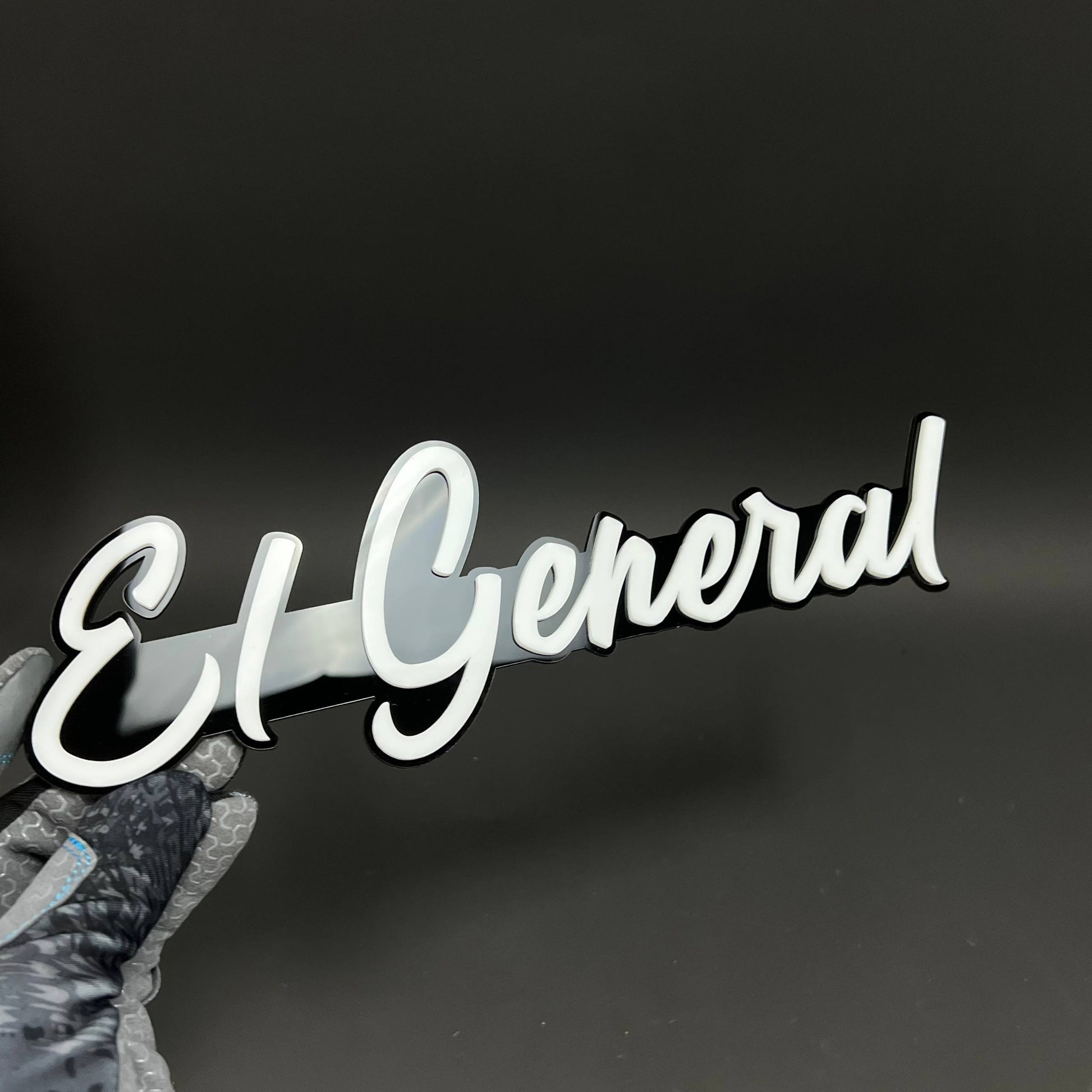 1PC El General 3D Acrylic Badge - Car Truck Emblem Fender Tailgate Trunk Sticker