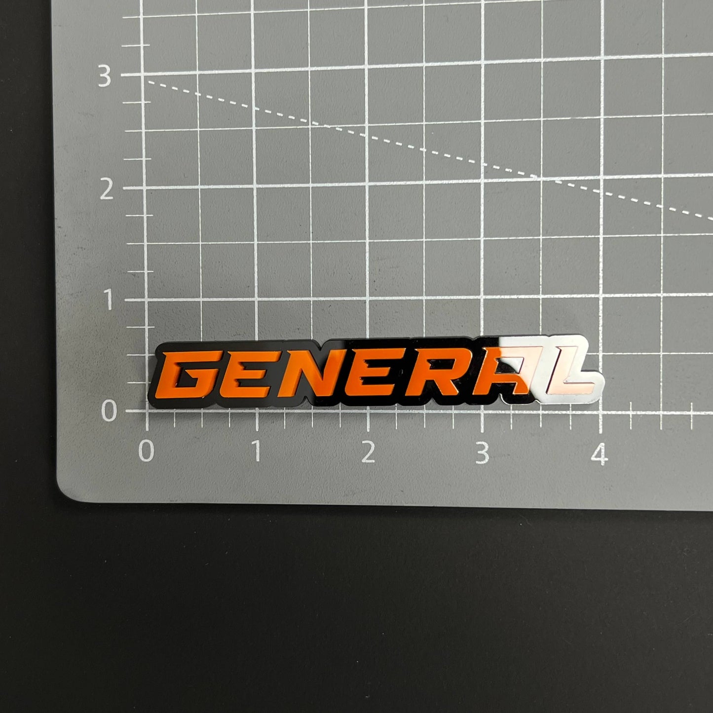 1PC GENERAL 3D Acrylic Badge - Car Truck Emblem Fender Tailgate Trunk Sticker