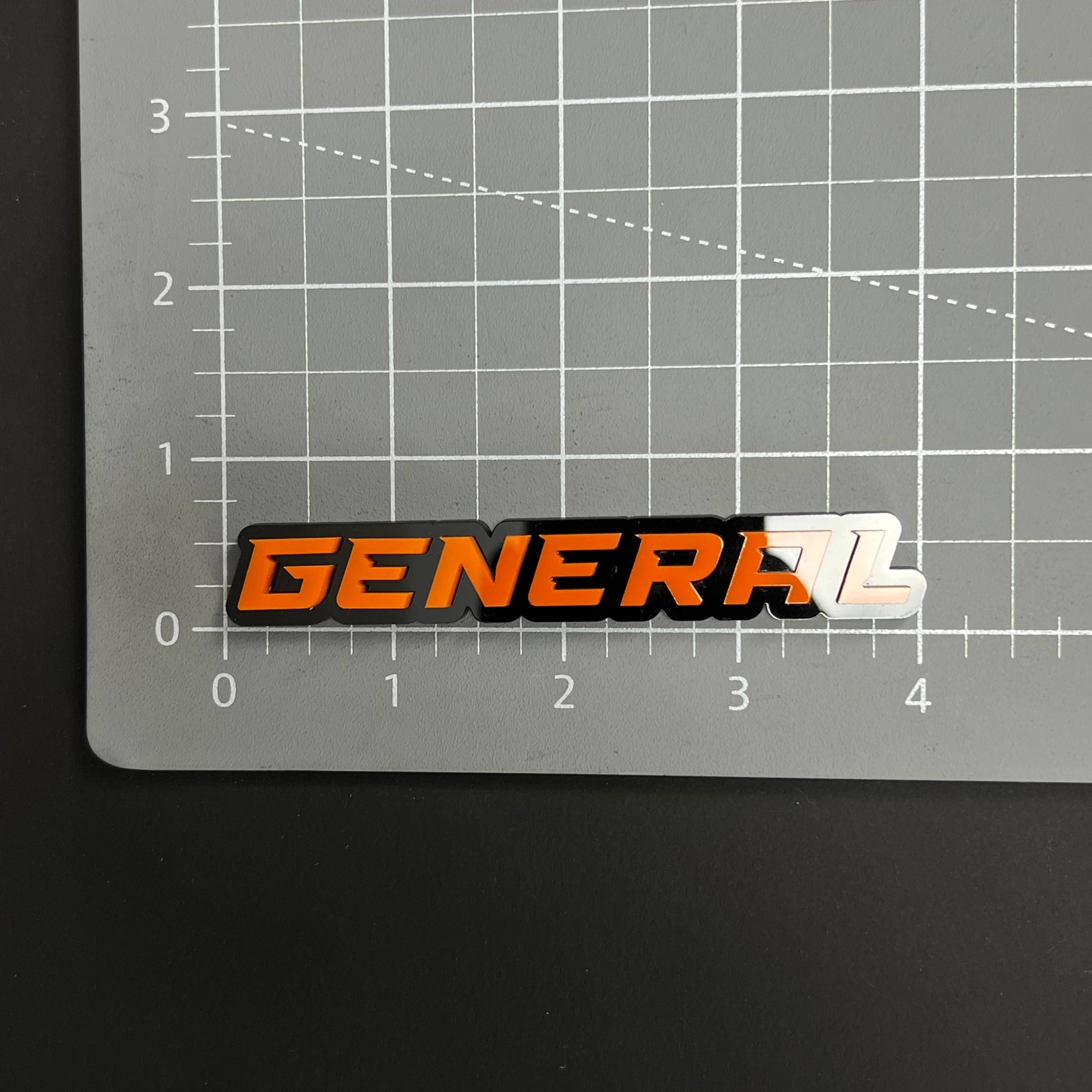 1PC GENERAL 3D Acrylic Badge - Car Truck Emblem Fender Tailgate Trunk Sticker