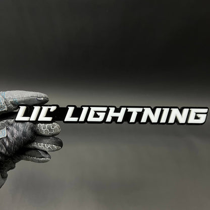 1PC LIL LIGHTNING 3D Acrylic Badge - Car Truck Emblem Fender Sticker