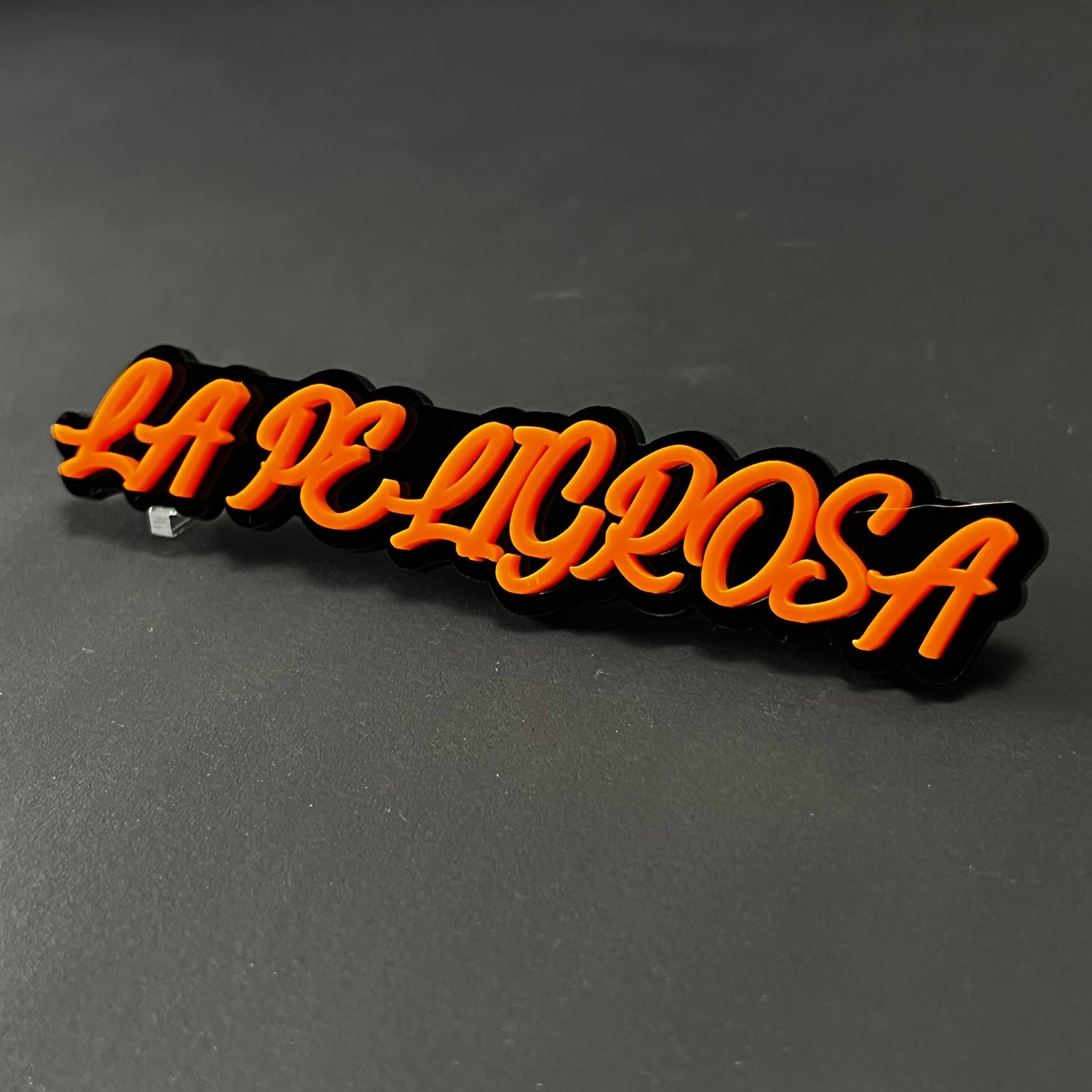 1PC LA PELIGROSA 3D Acrylic Badge - Car Truck Emblem Fender Sticker