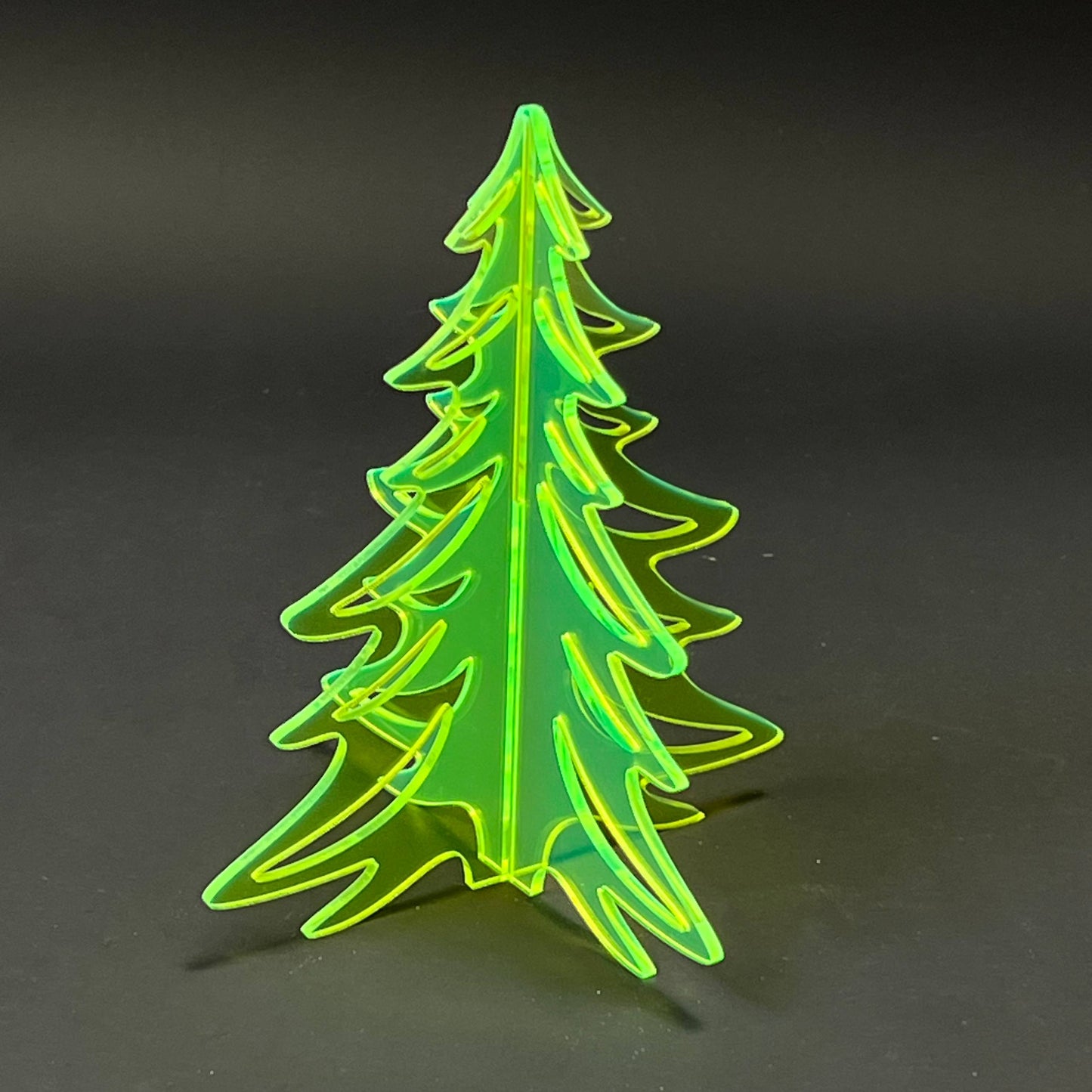 1PC Christmas Tree 3D Acrylic Badge - Car Truck Emblem Fender Sticker