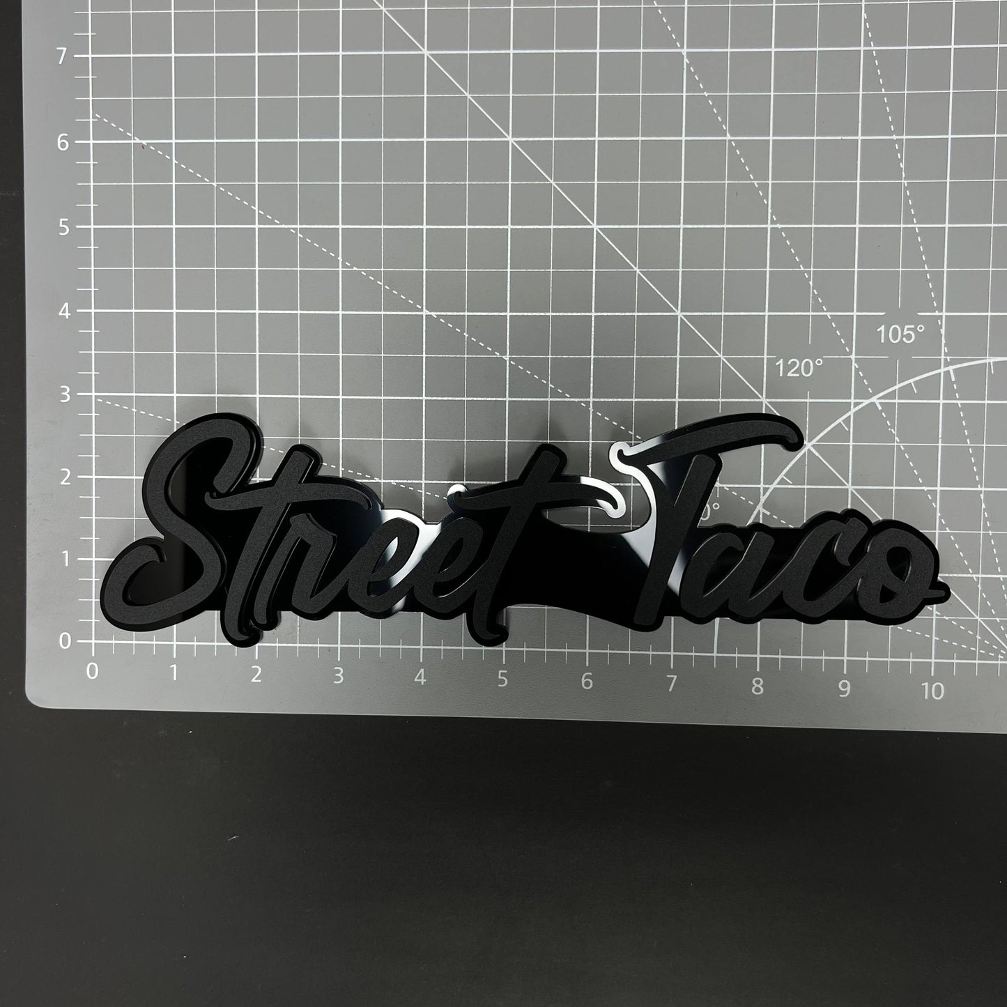 1PC Street Taco 3D Acrylic Badge - Car Truck Emblem Fender Sticker