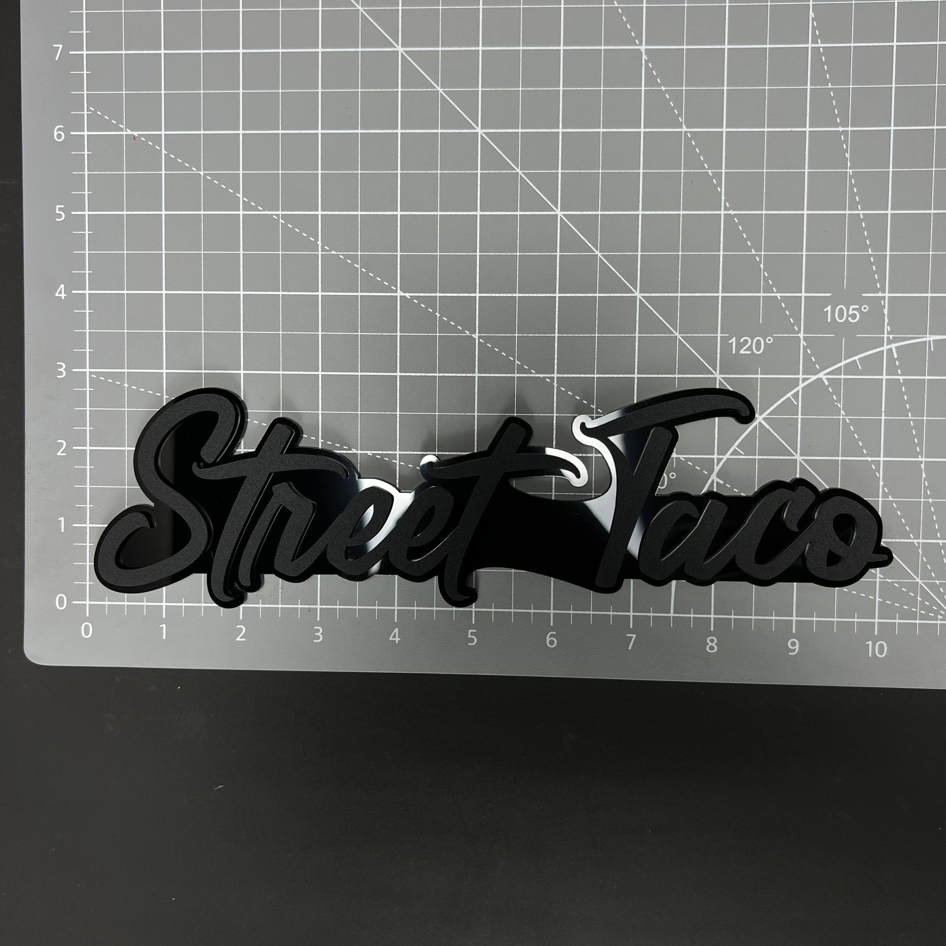 1PC Street Taco 3D Acrylic Badge - Car Truck Emblem Fender Sticker