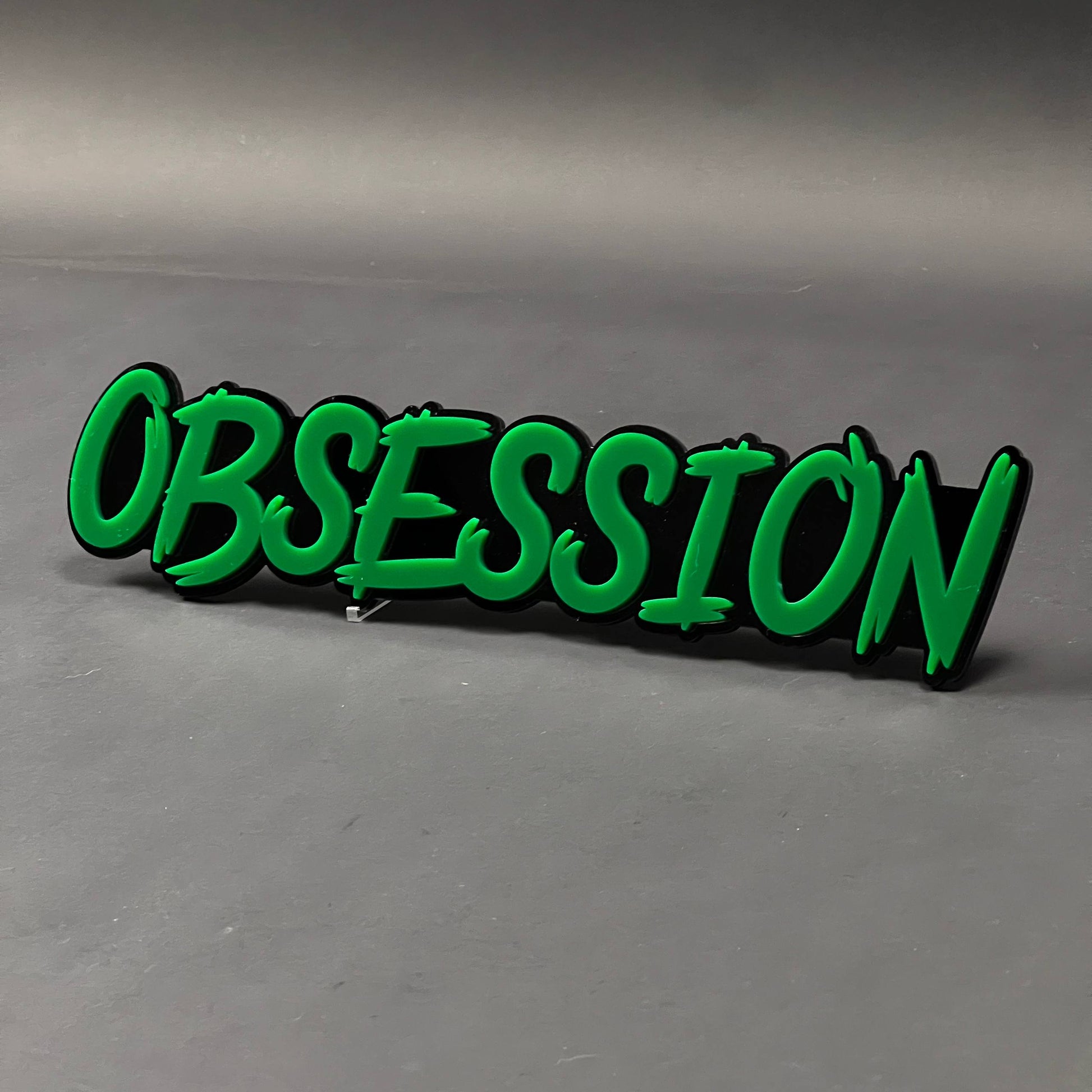 1PC OBSESSION 3D Acrylic Badge - Car Truck Emblem Fender Tailgate Trunk Sticker
