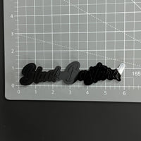 1PC Black Bastard 3D Acrylic Badge - Car Truck Emblem Fender Sticker