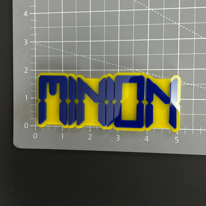 1PC MINION 3D Acrylic Badge - Car Truck Emblem Fender Tailgate Trunk Sticker