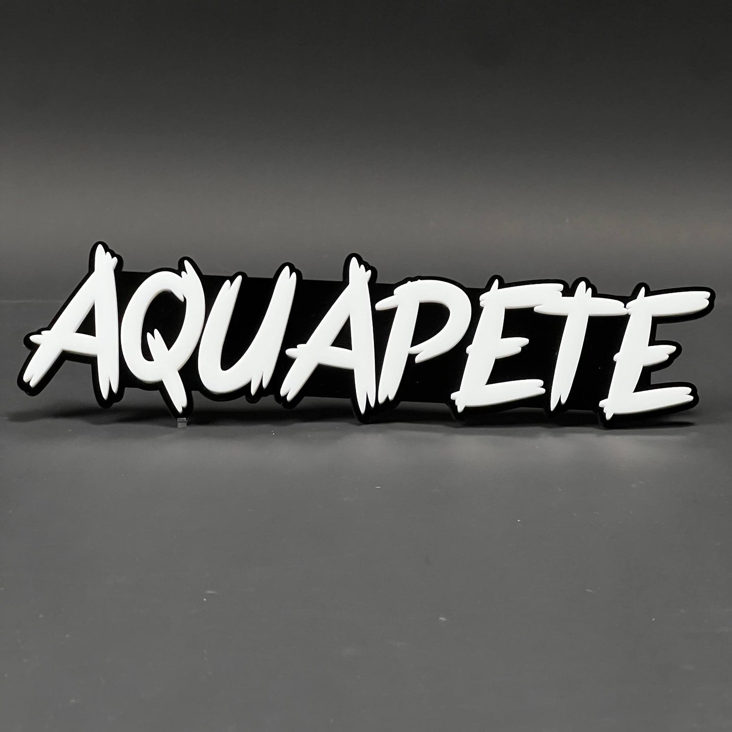 1PC AQUAPETE 3D Acrylic Badge - Car Truck Emblem Fender Tailgate Trunk Sticker