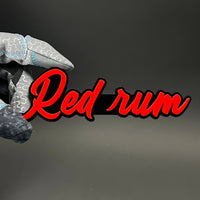 1PC Red rum 3D Acrylic Badge - Car Truck Emblem Fender Tailgate Trunk Sticker
