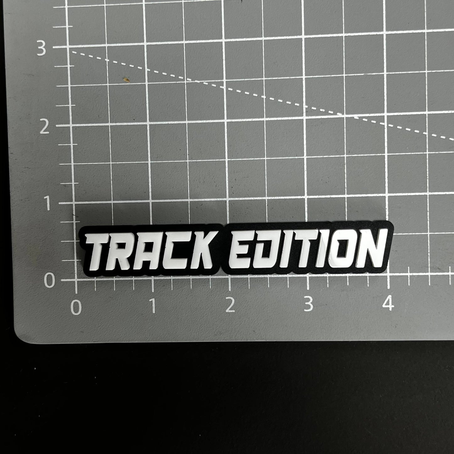 1PC TRACK EDITION 3D Acrylic Badge - Car Truck Emblem Fender Sticker
