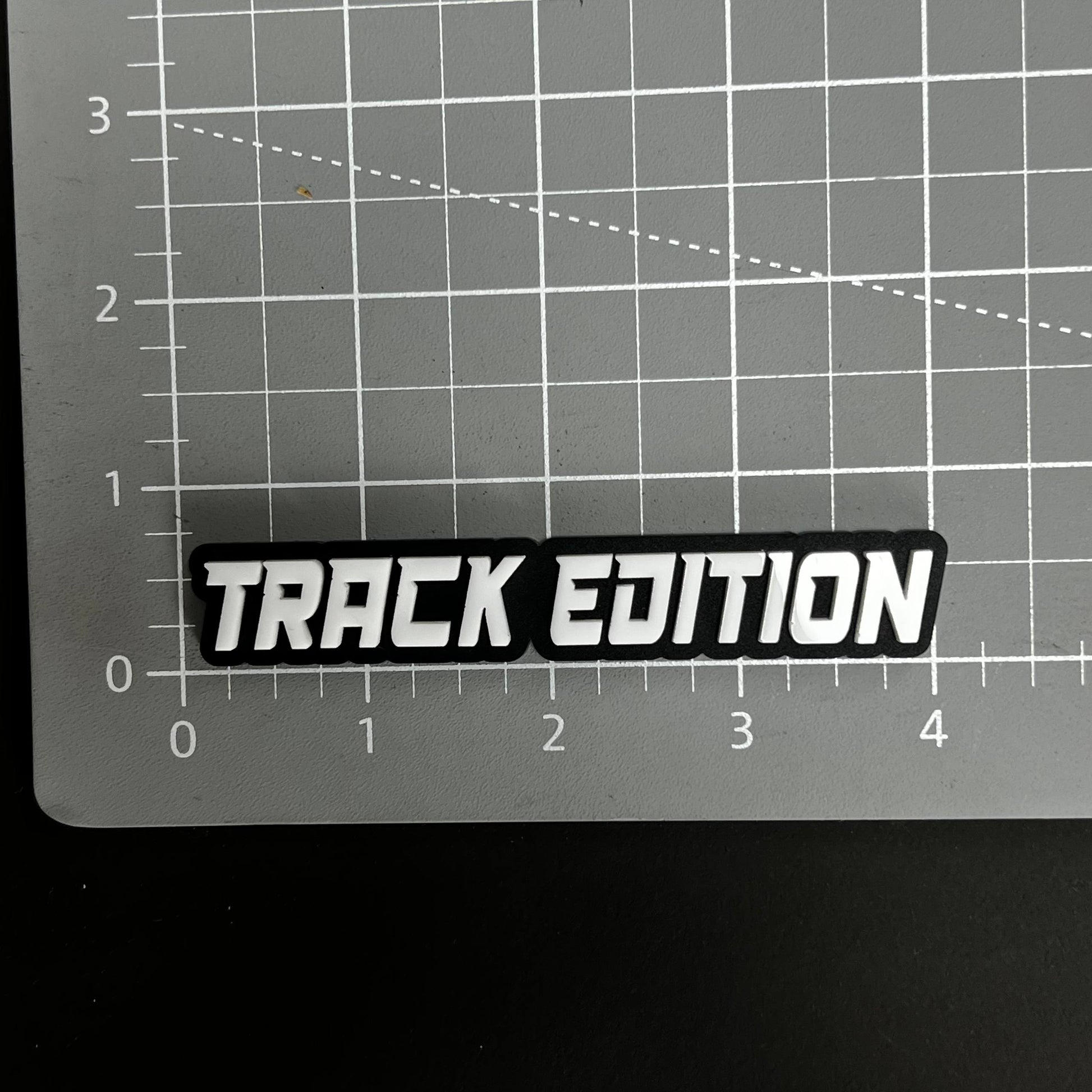 1PC TRACK EDITION 3D Acrylic Badge - Car Truck Emblem Fender Sticker