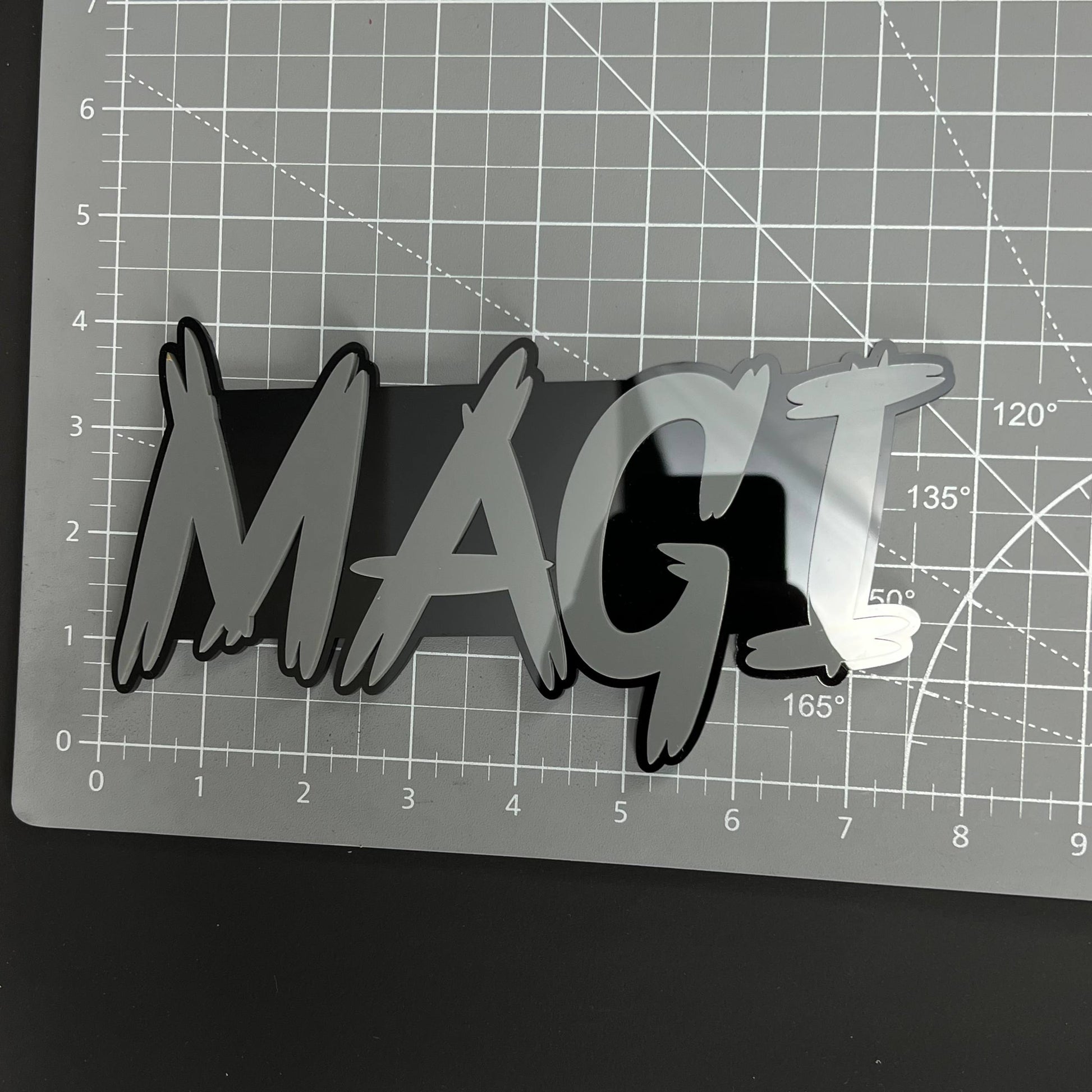 1PC MAGI 3D Acrylic Badge - Car Truck Emblem Fender Tailgate Trunk Sticker