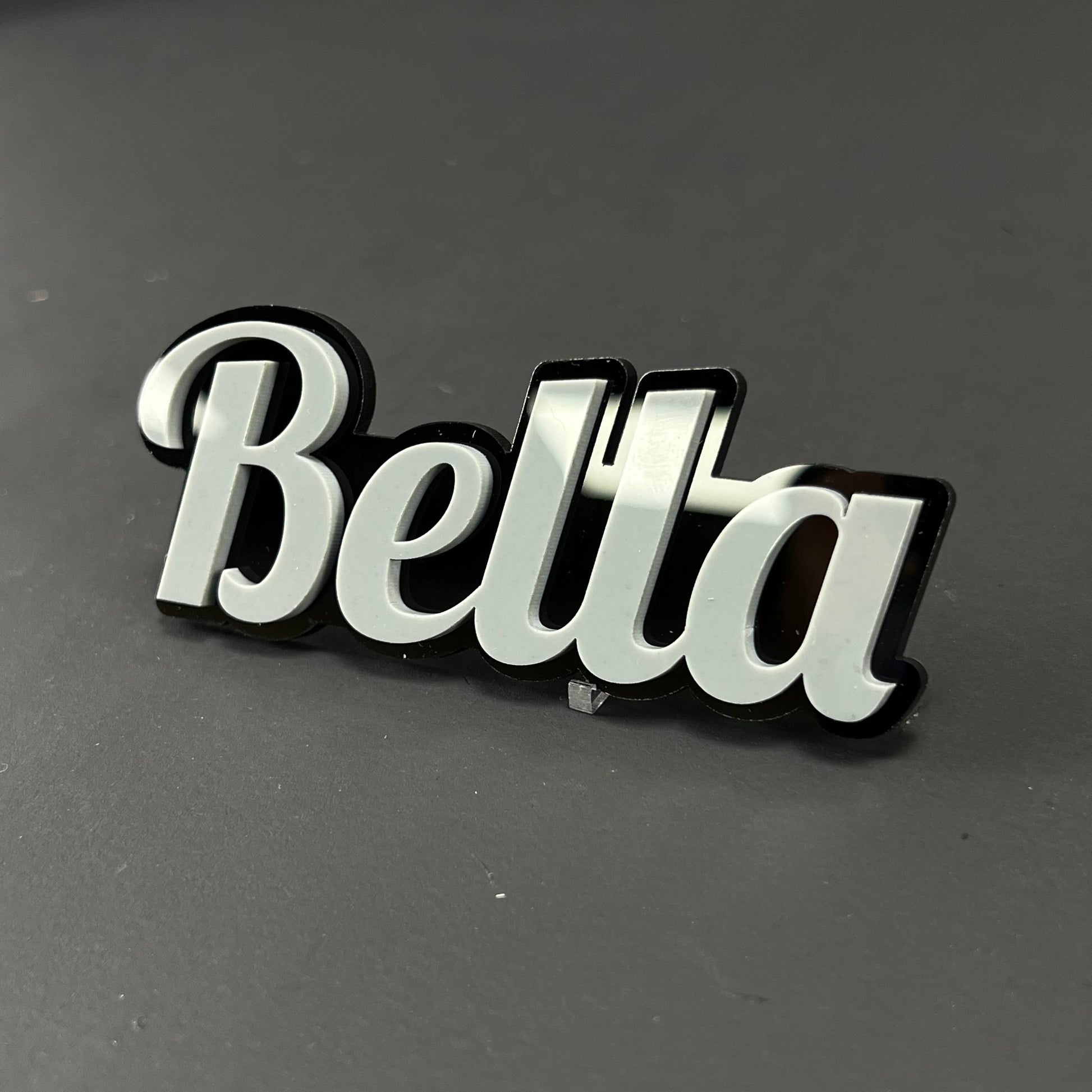 1PC Bella 3D Acrylic Badge - Car Truck Emblem Fender Tailgate Trunk Sticker