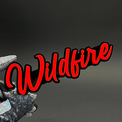 1PC Wildfire 3D Acrylic Badge - Car Truck Emblem Fender Tailgate Trunk Sticker