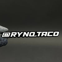 1PC @RYNQ.TACO 3D Acrylic Badge - Car Truck Emblem Fender Tailgate Trunk Sticker