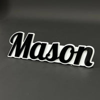 1PC Mason 3D Acrylic Badge - Car Truck Emblem Fender Tailgate Trunk Sticker