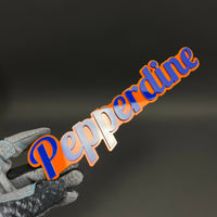1PC Pepperdine 3D Acrylic Badge - Car Truck Emblem Fender Tailgate Trunk Sticker