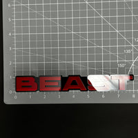 1PC BEAST 3D Acrylic Badge - Car Truck Emblem Fender Tailgate Trunk Sticker