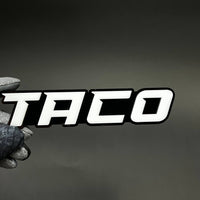 1PC TACO 3D Acrylic Badge - Car Truck Emblem Fender Tailgate Trunk Sticker