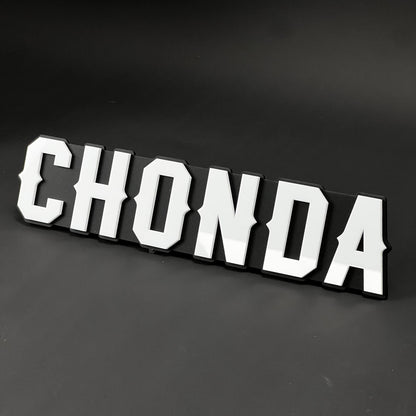 1PC CHONDA 3D Acrylic Badge - Car Truck Emblem Fender Tailgate Trunk Sticker