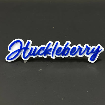 1PC Huckleberry 3D Acrylic Badge - Car Truck Emblem Fender Sticker