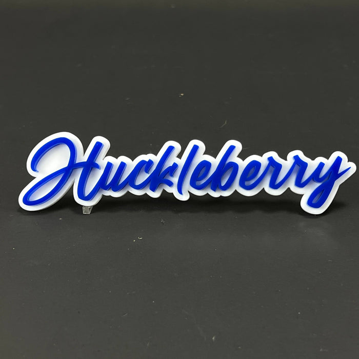 1PC Huckleberry 3D Acrylic Badge - Car Truck Emblem Fender Sticker
