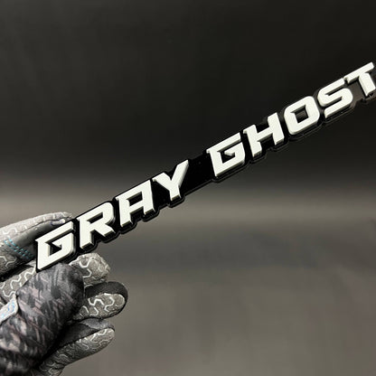 1PC GRAY GHOST 3D Acrylic Badge - Car Truck Emblem Fender Tailgate Trunk Sticker