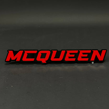 1PC MCQUEEN 3D Acrylic Badge - Car Truck Emblem Fender Tailgate Trunk Sticker