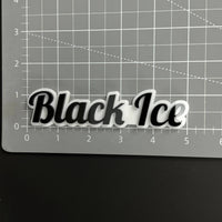 1PC Black Ice 3D Acrylic Badge - Car Truck Emblem Fender Tailgate Trunk Sticker
