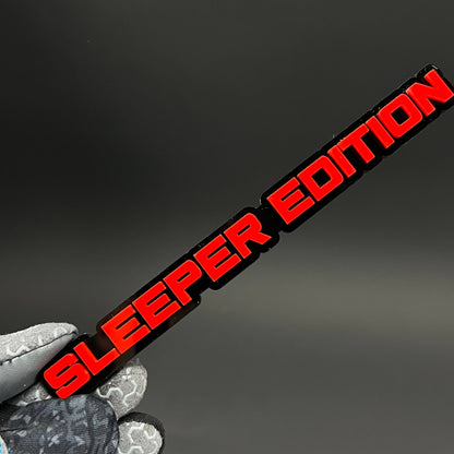 1PC SLEEPER EDITION 3D Acrylic Badge - Car Truck Emblem Fender Sticker